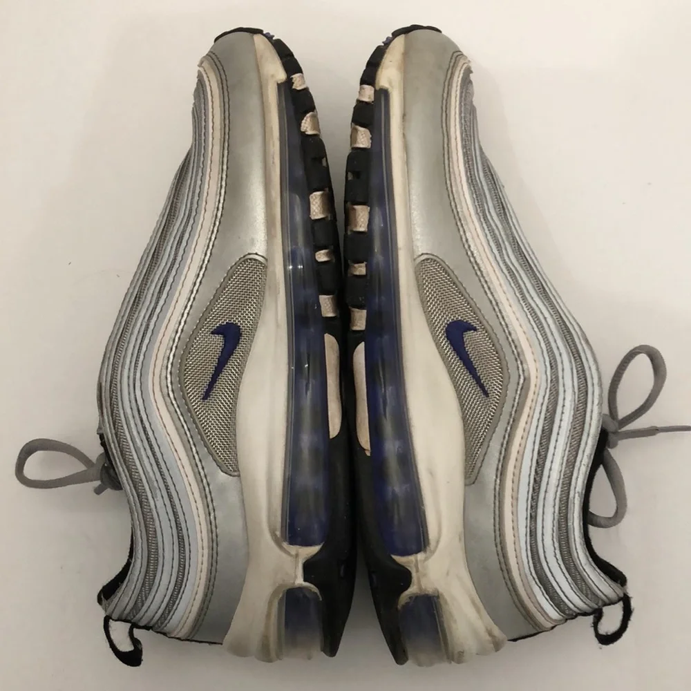 NIKE AIR MAX 97 GS SILVER BULLET PERSIAN VIOLET SNEAKERS MENS-BOYS SIZE 5.5Y